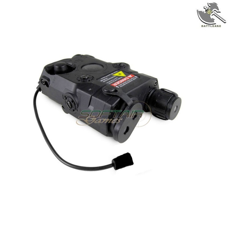 Peq-15 Battery Box With Red Laser Battleaxe (b26a-black)