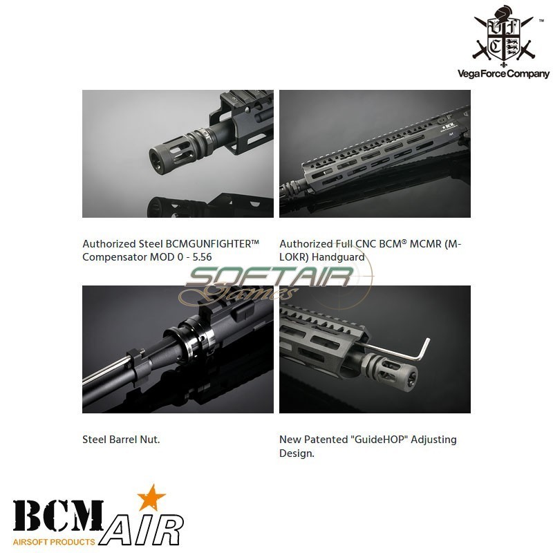 Fucile a GAS NEW Ver. M4 BCM MK2 MCMR 11.5 GBBR scarrellante NERO VFC (vf2-lbcm_mcmr_s-bk11)