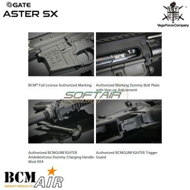 Electric rifle M4 BCM MCMR 8" GATE Black VFC (vf1-lbcm_mcmr_xs-bk02)