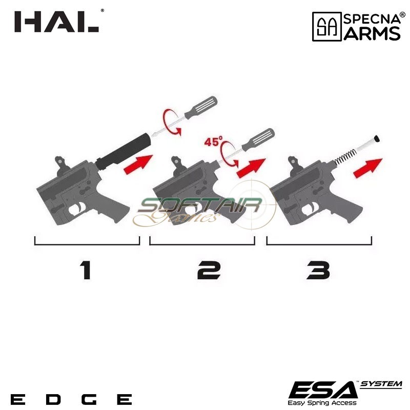 Electric Rifle SA-E25-L Edge™ M4 Light Ops HAL ETU Chaos Bronze Specna Arms® (spe-01-041652)