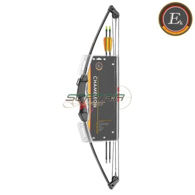 Arco Compound per ragazzi chameleon 10-15 libbre nero EK Archery (co 017b)