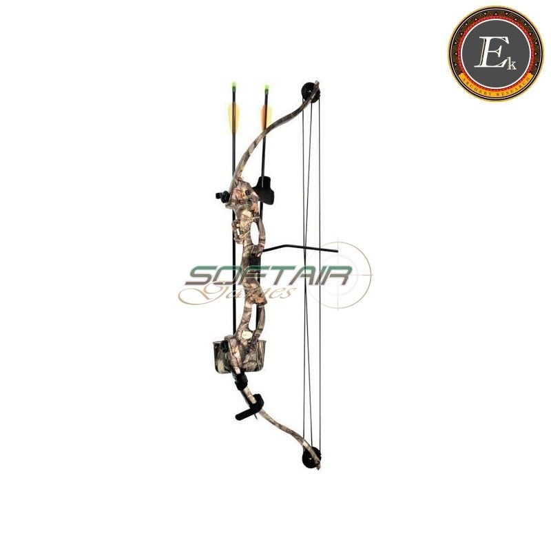 Kids Compound Bow Kirupira 15-20 lbs camo version Ek Archery  (co 013tc)