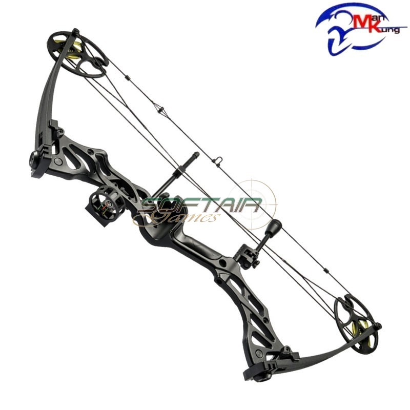 Arco Compound Fossil 30-70 libre nero, Man Kung  (mk-cb75b)