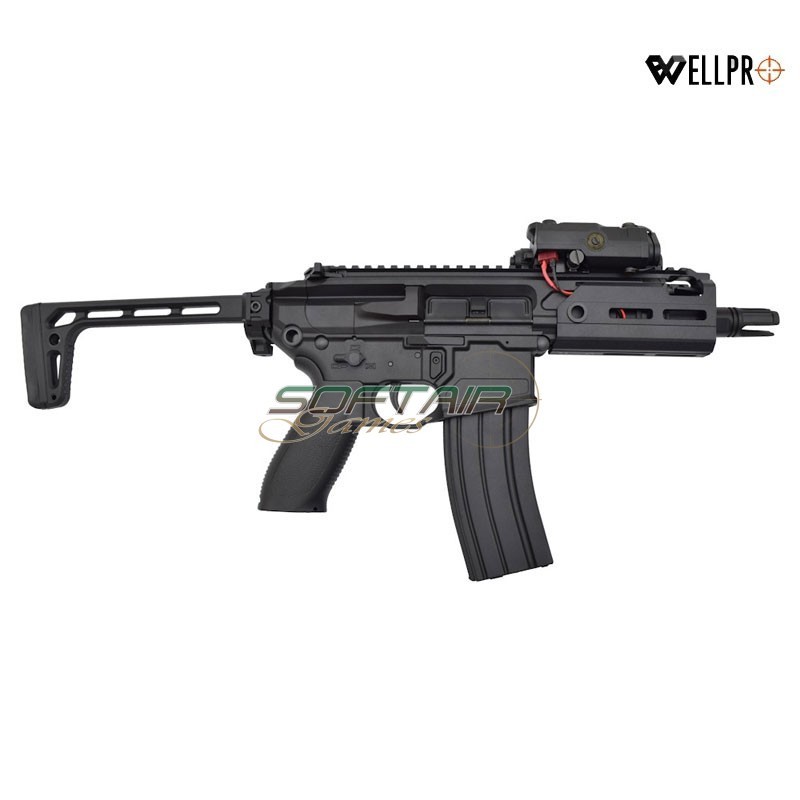 Fucile Elettrico MCX Rattler we10-2 nero Well Pro  (well10-2)