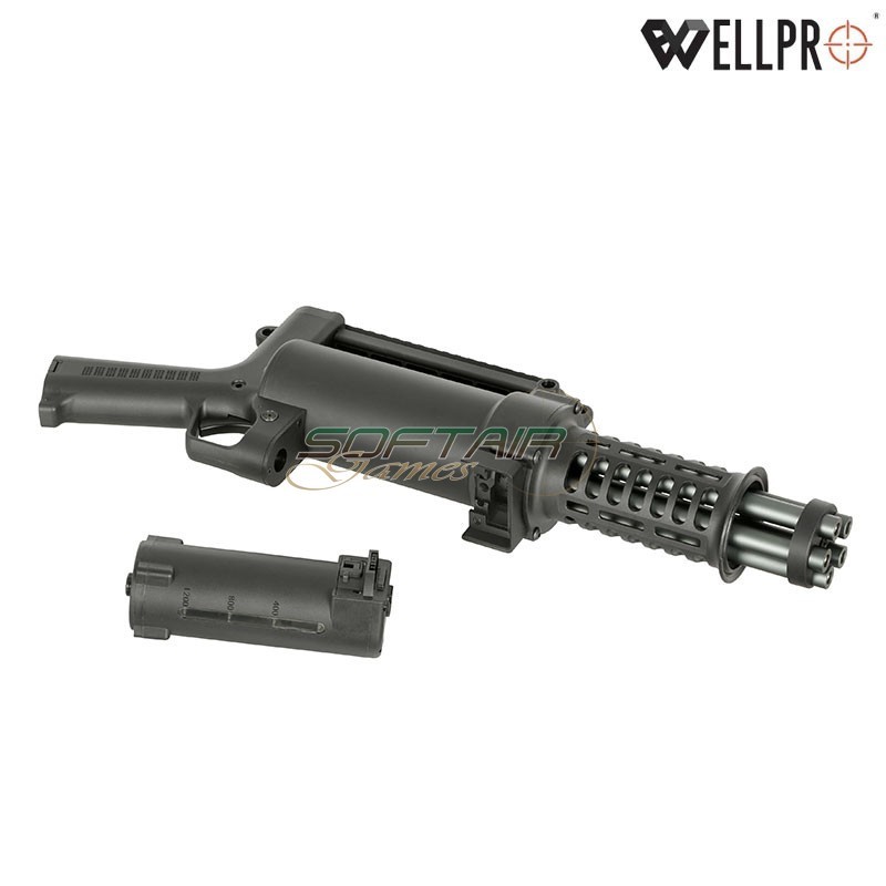 Rotary Minigun WE23-S Black WELL PRO (well23-S)