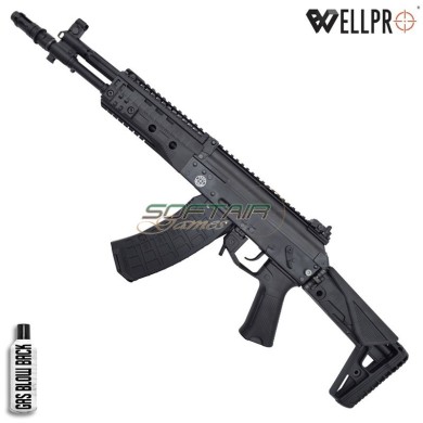 Gas Rifle AK12S WE09-1 Black WELL PRO (G74C-09)