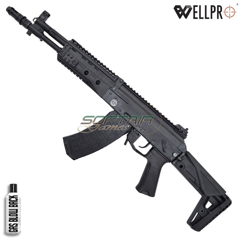 Fucile a GAS AK12S WE09-1 Black WELL PRO (G74C-09)
