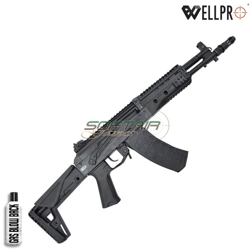 Fucile a GAS AK12S WE09-1 Black WELL PRO (G74C-09)