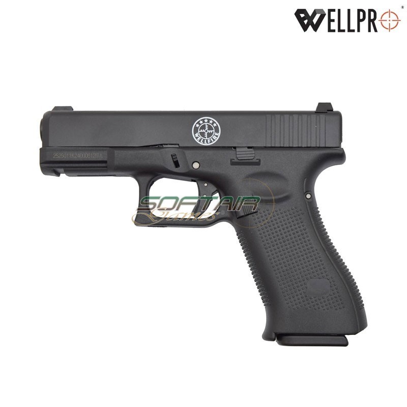 GAS Pistol G17 Black WELL PRO (well-g189)