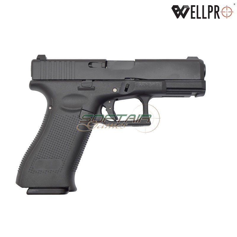 GAS Pistol G17 Black WELL PRO (well-g189)