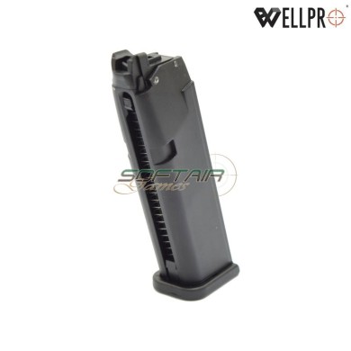 Caricatore a GAS 23bb per G17 Black WELL PRO (carxg189)