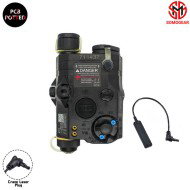 PEQ-15 BLACK Airsoft Aiming RED Laser IR Laser Flashlight PCB Potting SOMOGEAR (peq15-r-blk)
