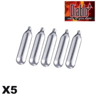 Set of 5x capsules CO2 12g Diablo (co2diablo-c5)