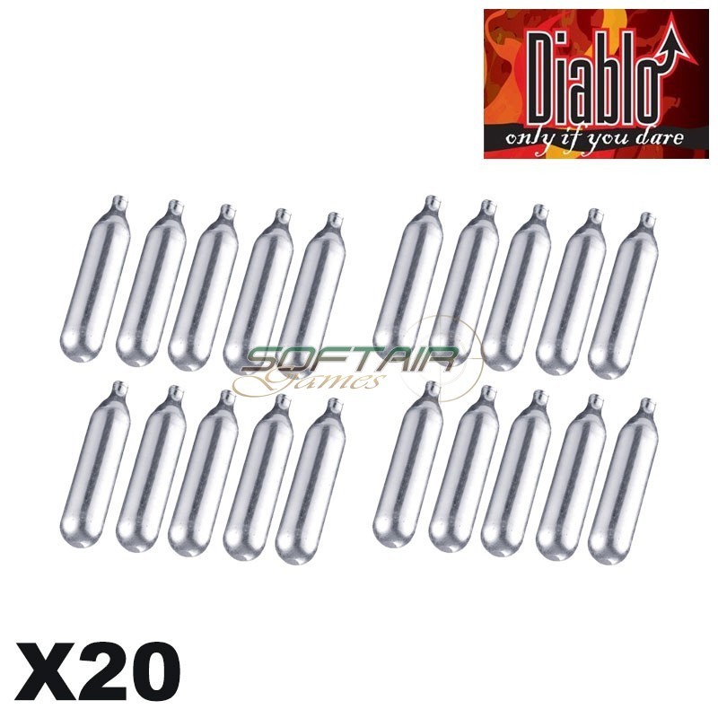 Set of 20x capsules CO2 12g Diablo (co2diablo-c20)