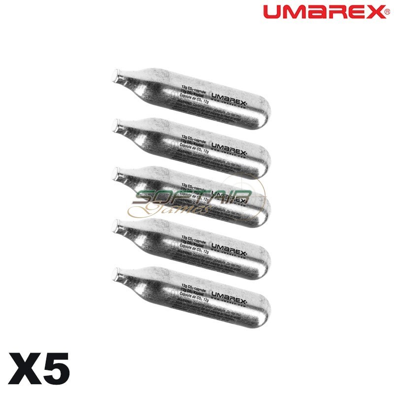 Set of 5x capsules CO2 12g Umarex (co2umarex-c5)