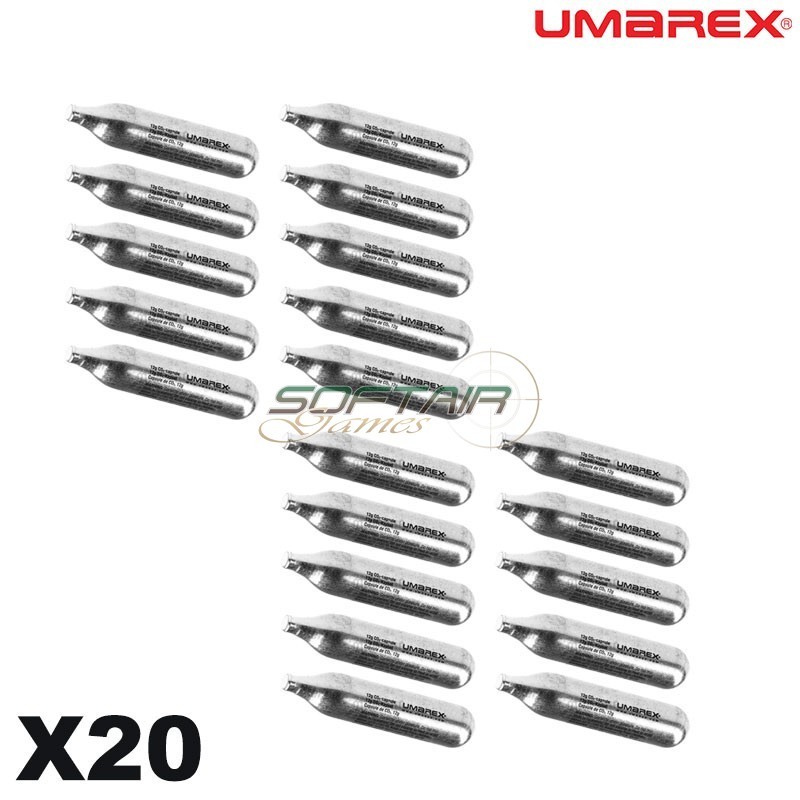 Set of 20x capsules CO2 12g Umarex (co2umarex-c20)