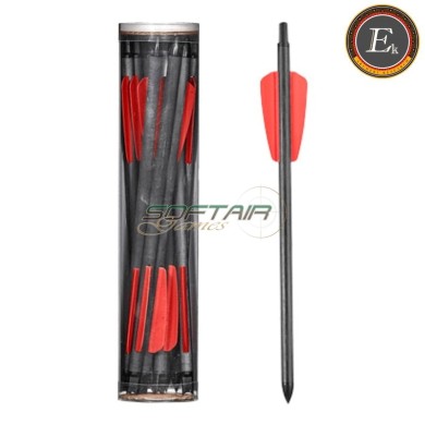 10 pcs set 7,5" carbon crossbow bolts for r9/rx cobra system Ek Archery  (d-110a11)