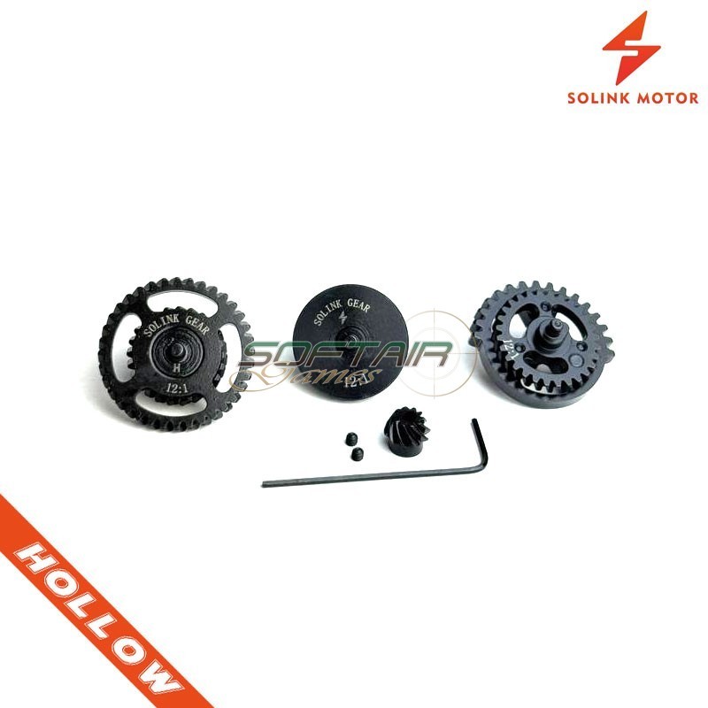 Gear Set 12:1 V2/V3 Helical + Pinion Solink (SM-161-H-HOLLOW)