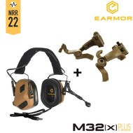 M32X PLUS Cuffie Noise-cancelling COYOTE BROWN Earmor (M32-X-PLUS-CB)