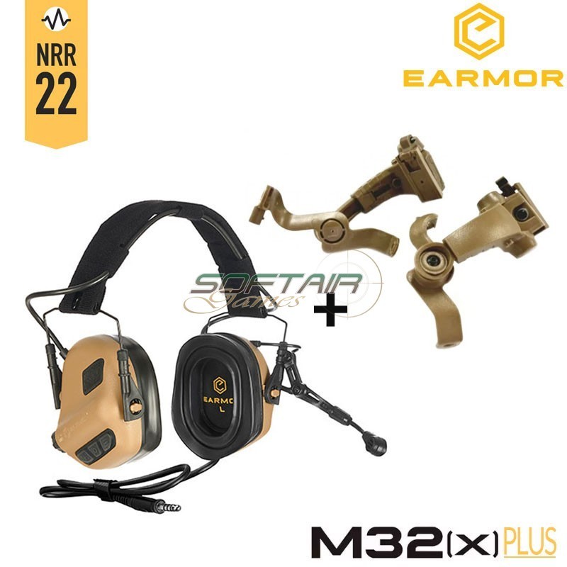 M32X PLUS Cuffie Noise-cancelling TAN Earmor (M32-X-PLUS-TAN)