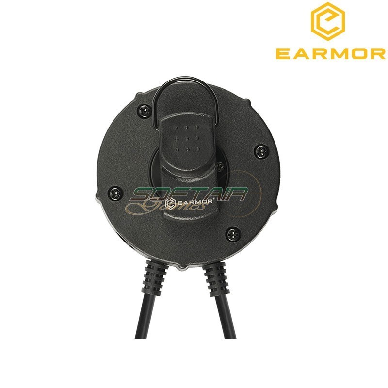 Tactical PTT M55 for KENWOOD Round Plate Design Earmor (ea-m55-ken)