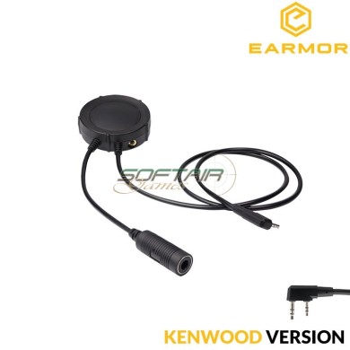 Tactical PTT M55 for KENWOOD Round Plate Design Earmor (ea-m55-ken)