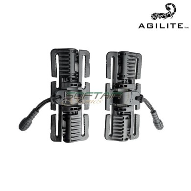 2M ROC Quick-Release Buckle Set BLACK Agilite (AGI0183)
