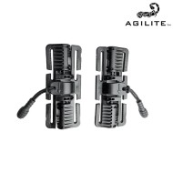 2M ROC Quick-Release Buckle Set BLACK Agilite (AGI0183)