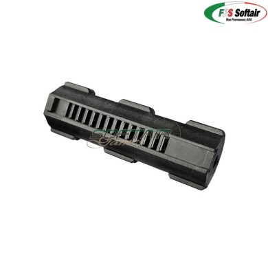 NEW Pistone ZERO-SHOCK alleggerito in tecnopolimero caricato fibra di carbonio full metal rack 14 denti FPS (fps-pm03cf+)
