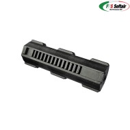 NEW ZERO-SHOCK Carbon Fiber Lightened Fps Airsoft Piston Full Metal Teeth FPS (fps-pm03cf+)