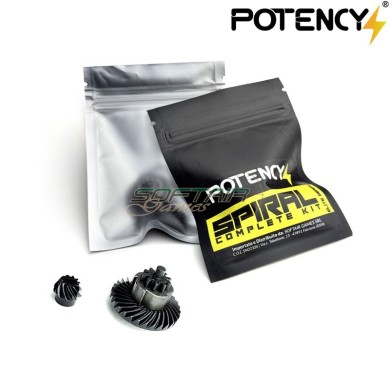 Ingranaggio conico Elicoidale SPIRAL Complete Kit Potency® (PTY-SPIRAL-CKIT)