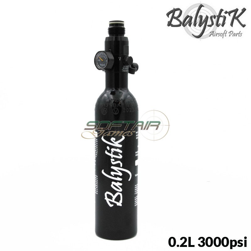 Alu HPA Tank 0.2L 3000psi with HP preset Balystik (BA-HPA-13CI-800)