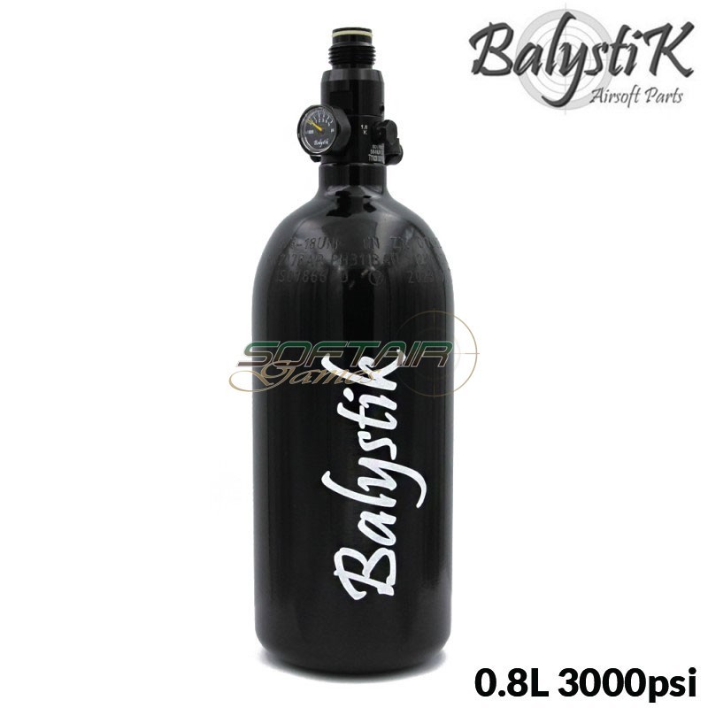 Alu HPA Tank 0.8L 3000psi with HP preset Balystik (BA-HPA-48CI-800)