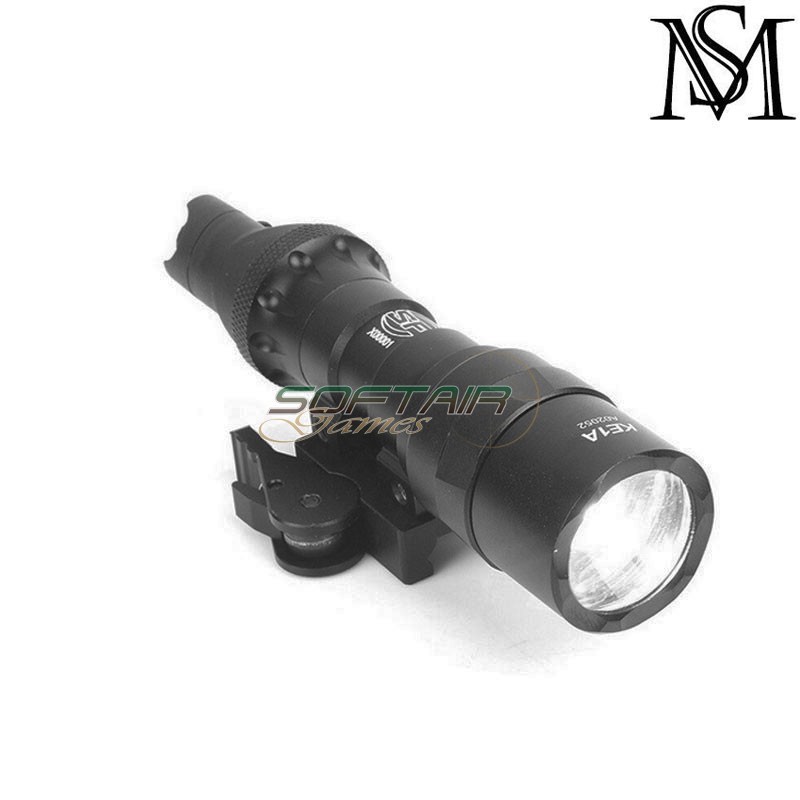 Flashlight M322 SF C/ADM mount BLACK Mil-Sim (MS-442-BK)