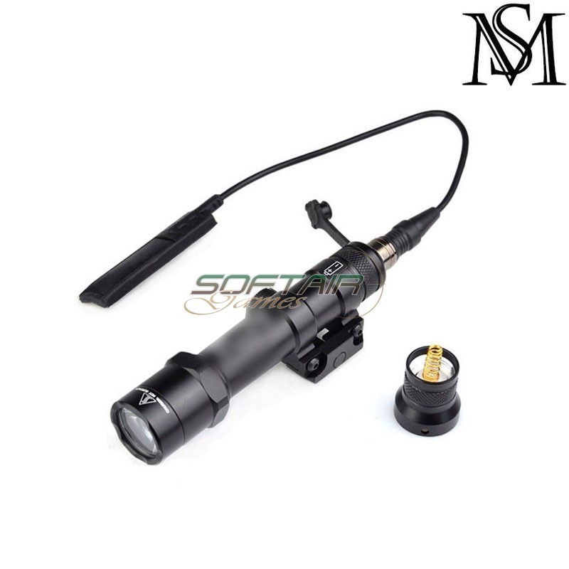 Flashlight M600B SF Mini scout two control kit BLACK Mil-Sim (MS-410-BK)