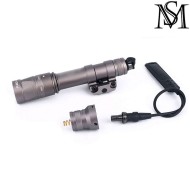 Flashlight M600W SF Scout two control kit DARK EARTH Mil-Sim (MS-377-DE)