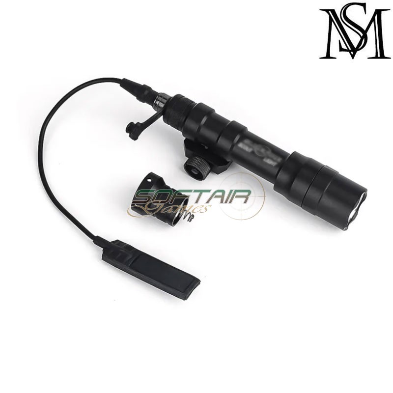 Flashlight M600DF SF Scout two control kit BLACK Mil-Sim (MS-4001-BK)