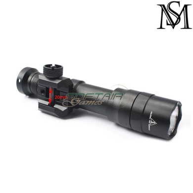 Flashlight M600DF SF Scout two control kit BLACK Mil-Sim (MS-4001-BK)