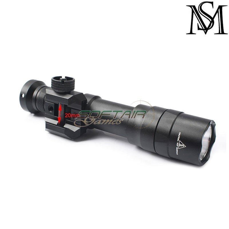 Flashlight M600DF SF Scout two control kit BLACK Mil-Sim (MS-4001-BK)