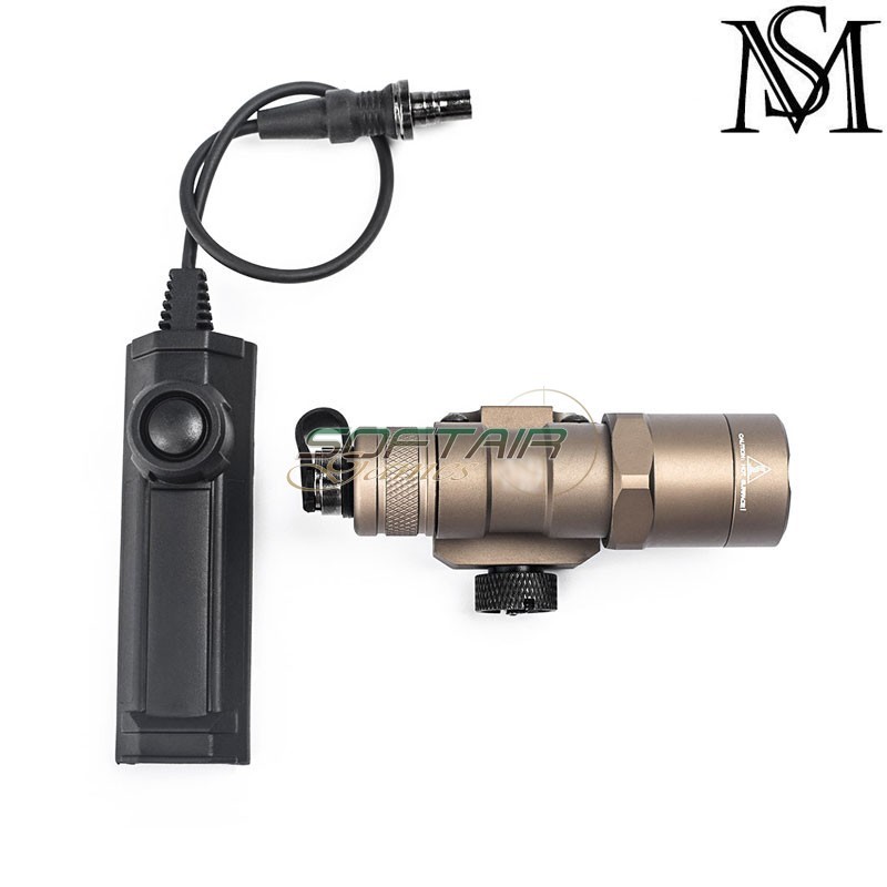 Torcia M300B SF Mini scout double remote DARK EARTH Mil-Sim (MS-4035-DE)