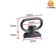 Anello cinghia QD Rotation Limited LC Metal® (ME04022-BK)