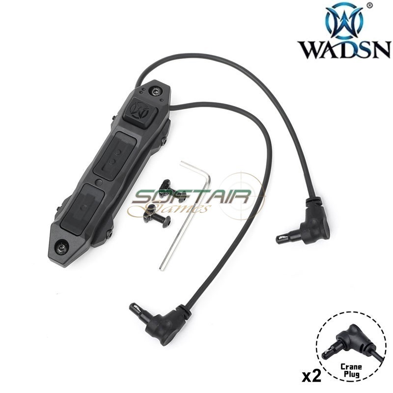 Cavo remoto Dual Switch 2x Crane Plug BLACK WADSN (WD07074-BK)