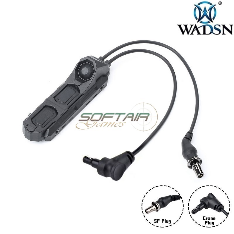 Dual Switch LL Remote Cable SF / Crane Plug BLACK WADSN (WD07086-BK)