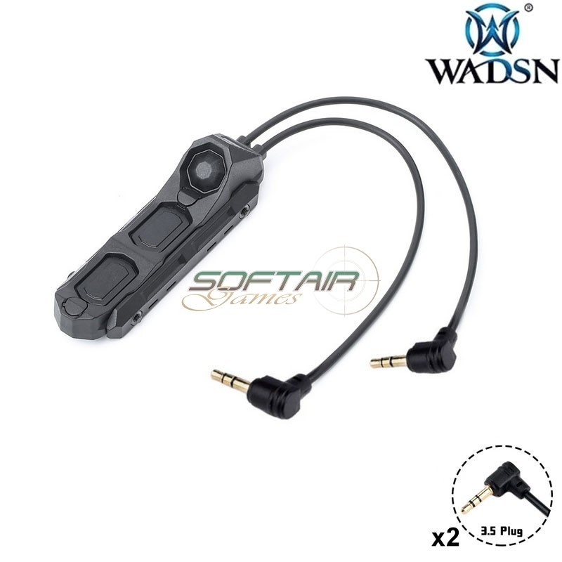 Cavo remoto LL Dual Switch 3.5mm Plug BLACK WADSN (WD07089-BK)