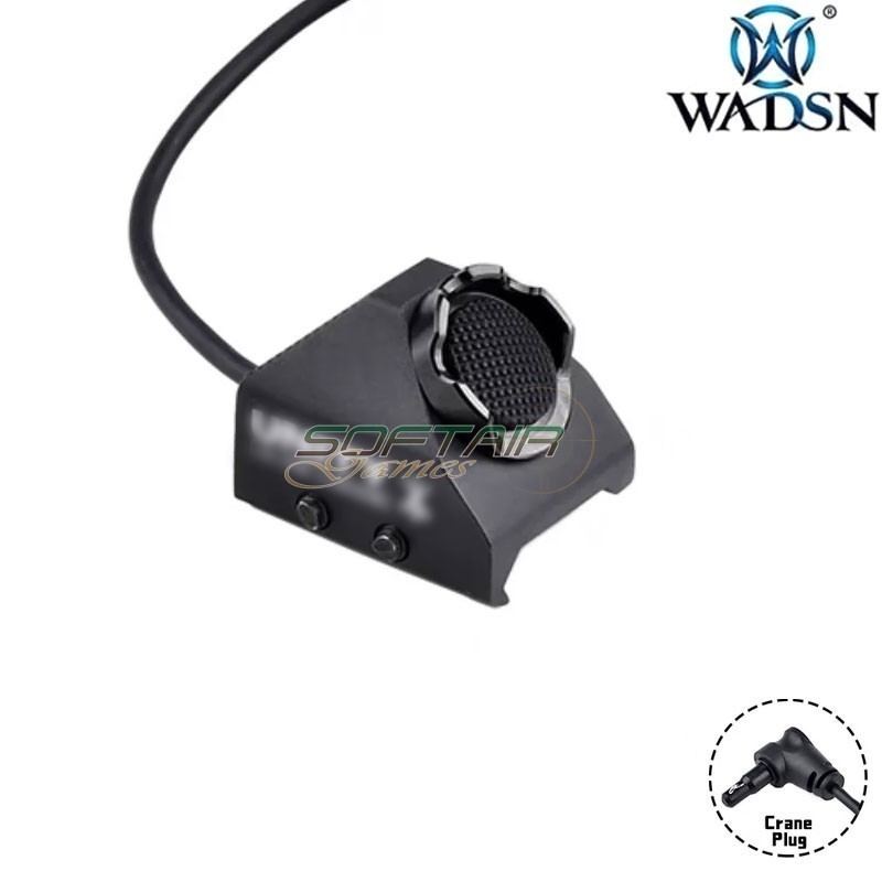 Pulsante remoto Tactical UT BLACK 20mm rail Crane Plug WADSN (WD07058-BK-LO)