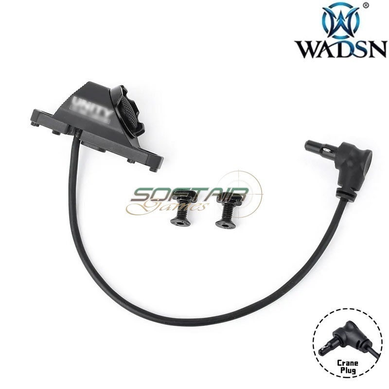 Tactical UT button LC BLACK Remote switch Crane plug WADSN (WD07060-BK-LO)