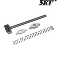 Set Asta Guidamolla in Alluminio NERO per Action Army AAP01 GBB (5ku-abaap-016-bk)