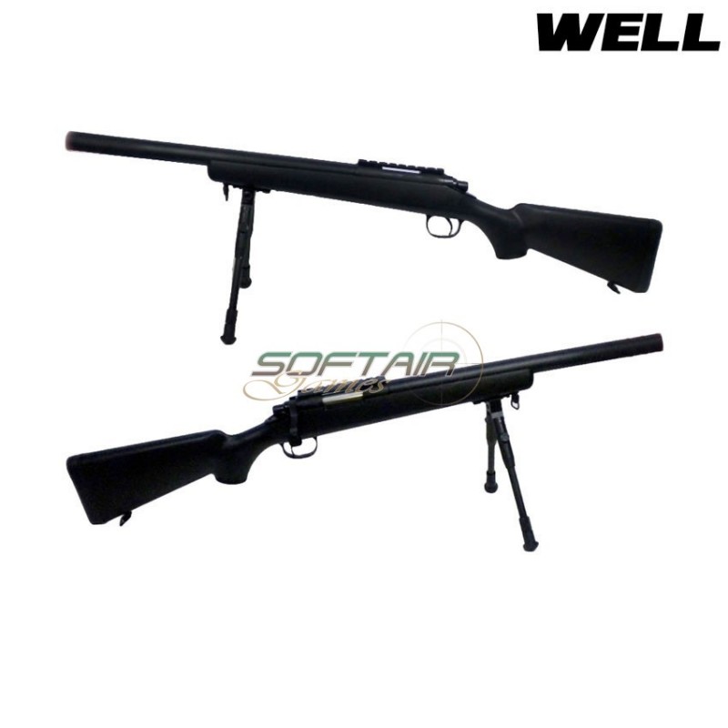 Vsr10b Short Barrel Black + Bipiede Well (mb02bb)