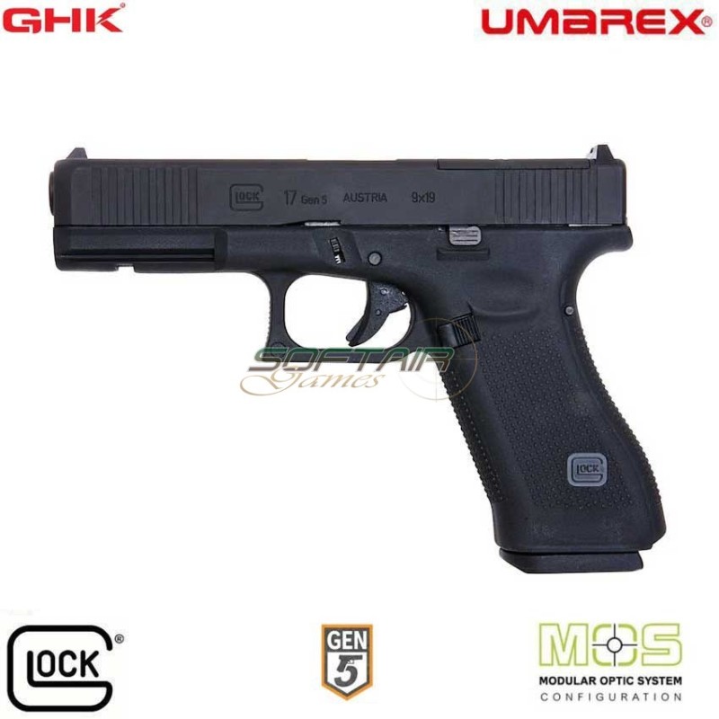Pistola a gas glock 17 gen.5 MOS black gbb GHK umarex (um-2.6475)