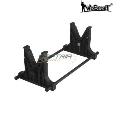Stand fucile black regolabile multiuso wosport (wo-tg31)